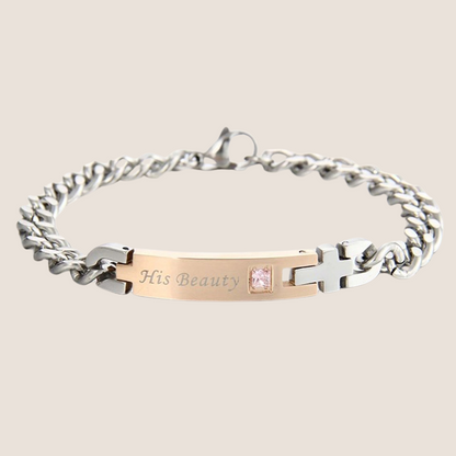 Partner Armband Duo mit Symbolsteinen – vereint Liebe und individuelle Persönlichkeiten in Harmonie