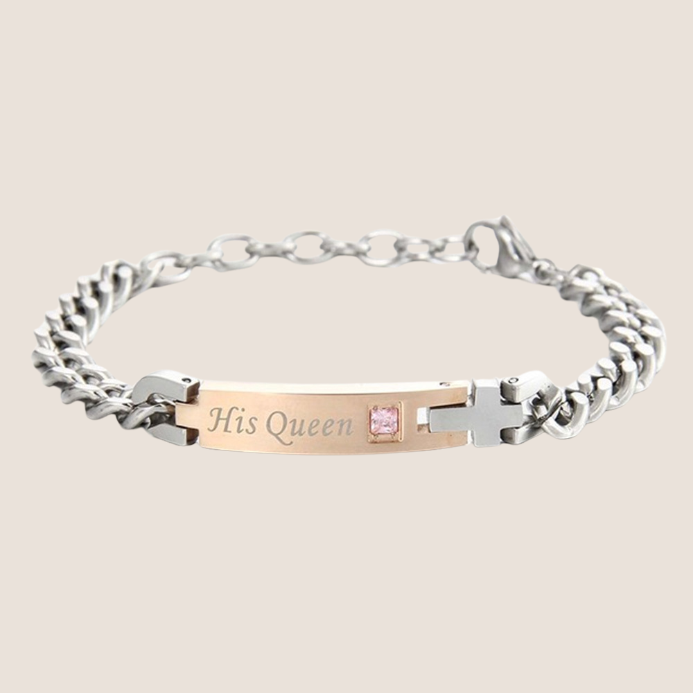 Zartes Partner Armband mit funkelndem Stein – feiert Schönheit und Eleganz 